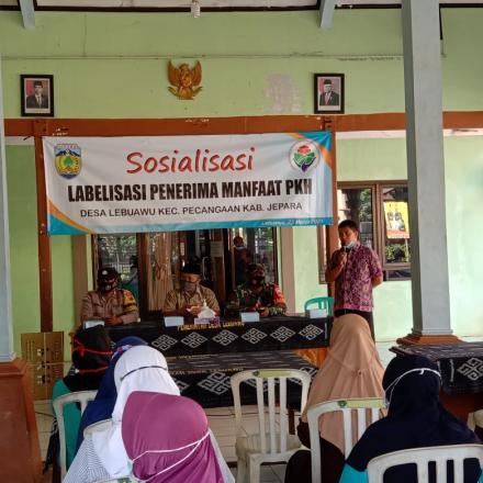 SOSIALISASI LABELISASI PENERIMA MANFAAT PKH DESA LEBUAWU
